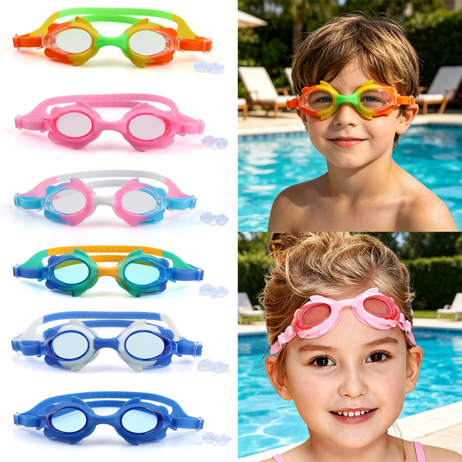 Aquatic Sports Swimming - Children's Swimming Goggles,Boys Girls Swim Goggles