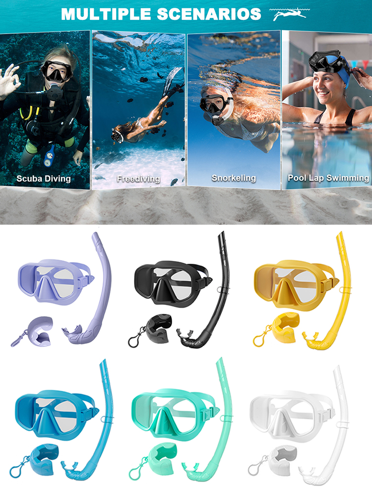 Professional Frameless Tempere - Freediving Mask Set のレビューと価格