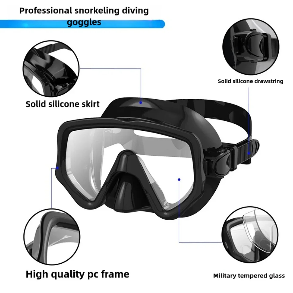 Scuba Diving Mask Snorkel Set  - Freediving Mask Set のレビューと価格