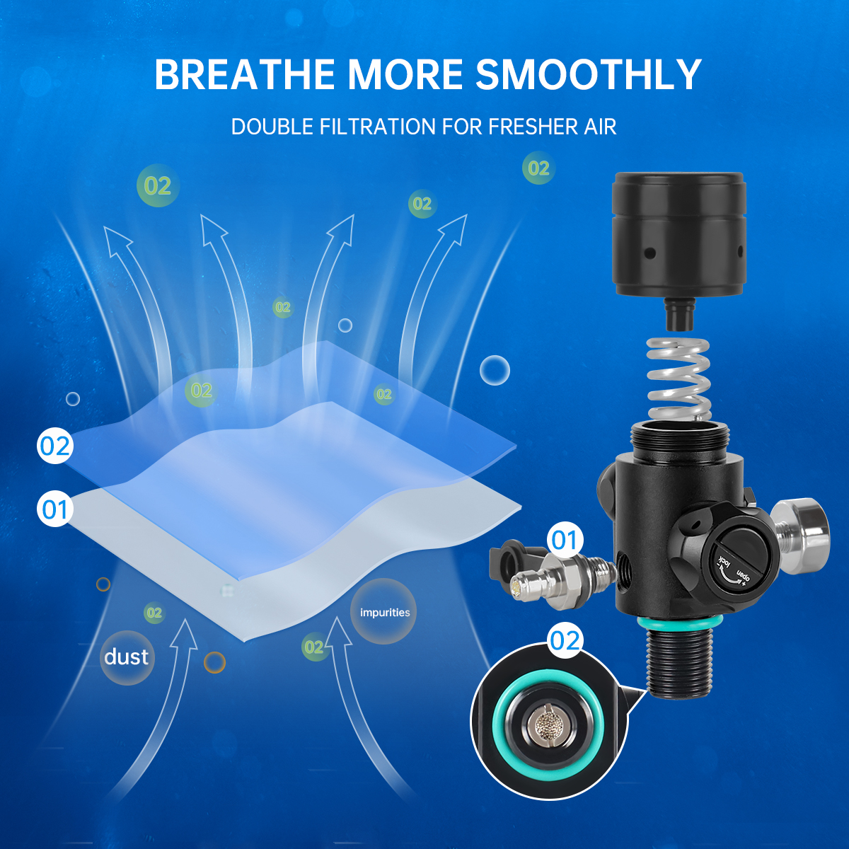 DIDEEP 4L Mini Scuba Diving Ta - Aquatic Diving のレビューと価格