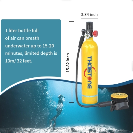 THAISTONE 1L Scuba Oxygen Tank - Aquatic Diving のレビューと価格