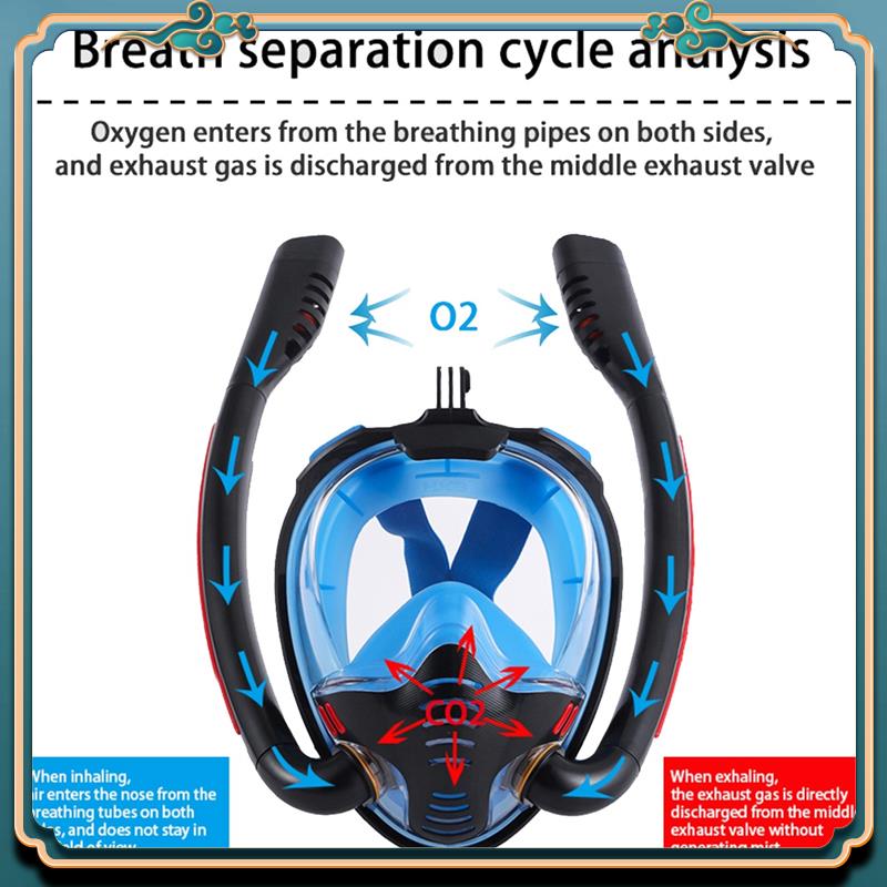 Latest Snorkeling Mask Double  - Freediving Mask Set のレビューと価格