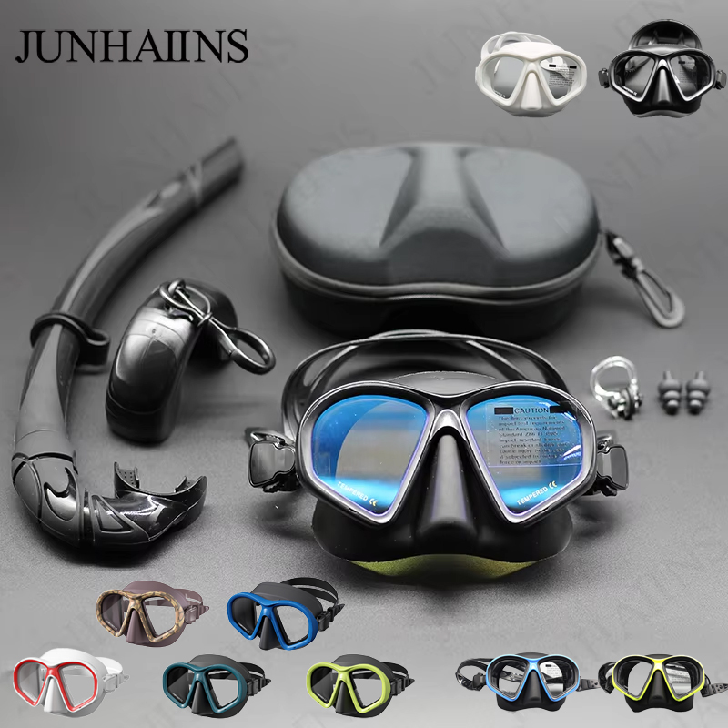JUNHAIINS NEW Tempered Glass F - Freediving Mask Set のレビューと価格
