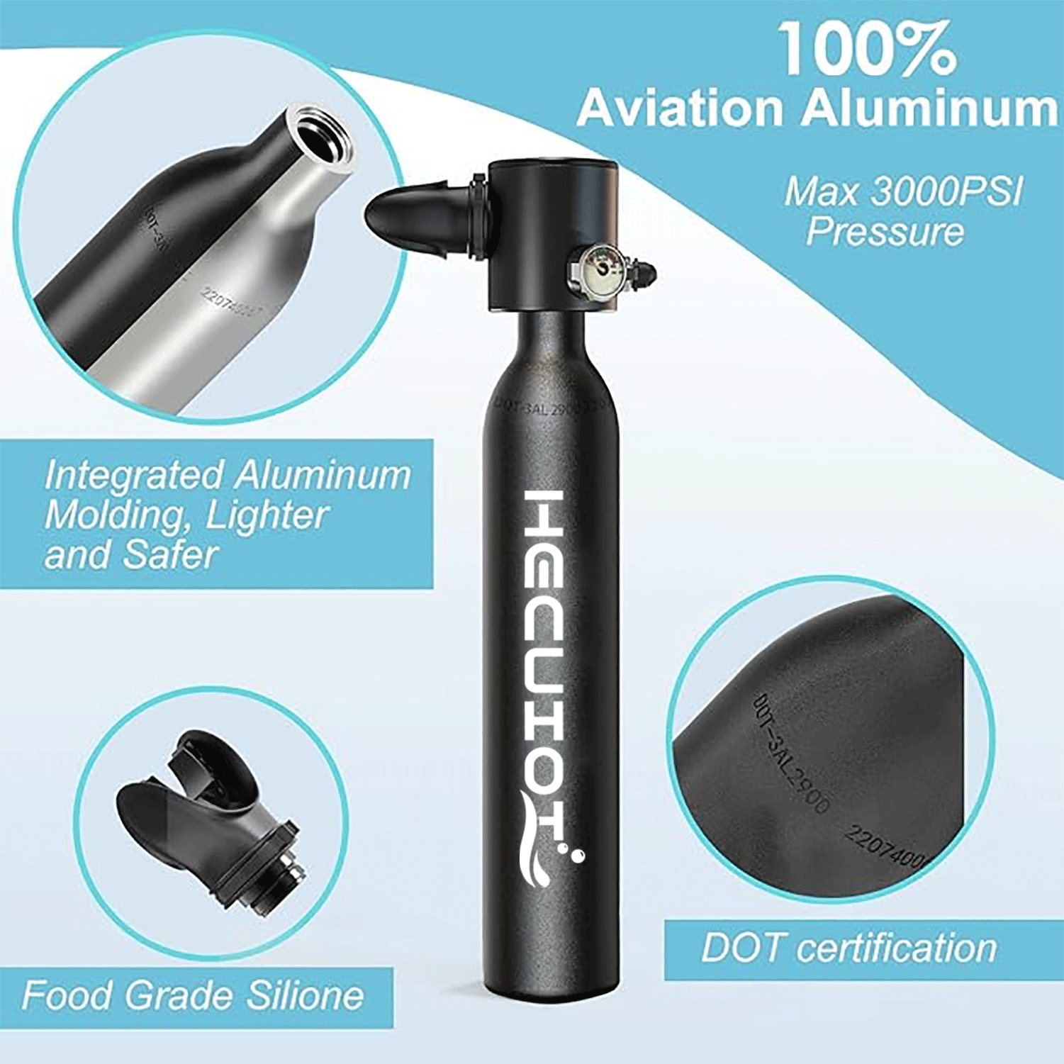 HECUIOI Mini Scuba Tank Diving - Aquatic Diving のレビューと価格