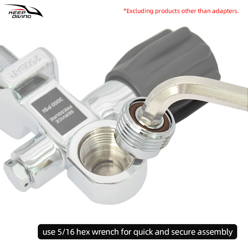 1Pcs DIN to Yoke Adapter Scuba - Aquatic Diving のレビューと価格