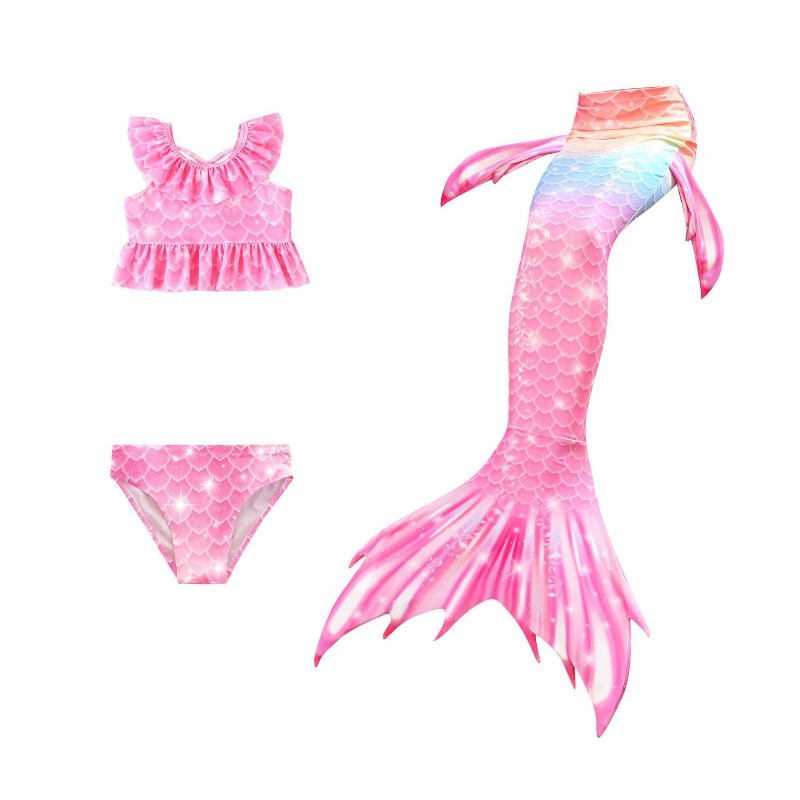 Girls Mermaid Tail Cosplay Cos - Aquatic Sports Wear のレビューと価格