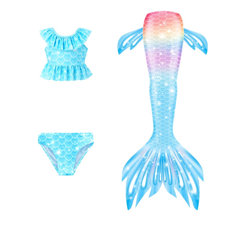 Girls Mermaid Tail Cosplay Cos - Aquatic Sports Wear のレビューと価格