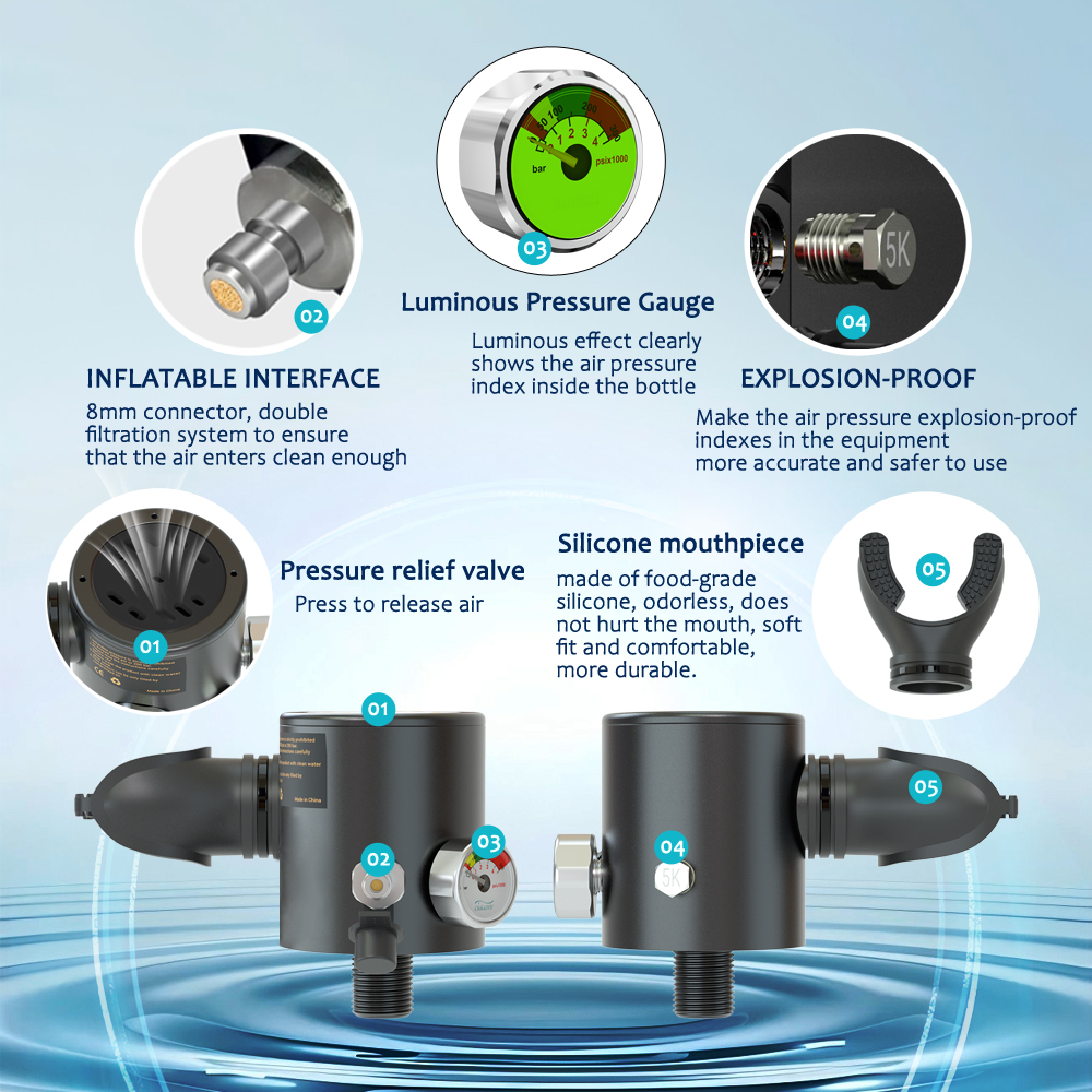 SEBIger 0.5L Diving diving tan - Freediving Mask Set のレビューと価格