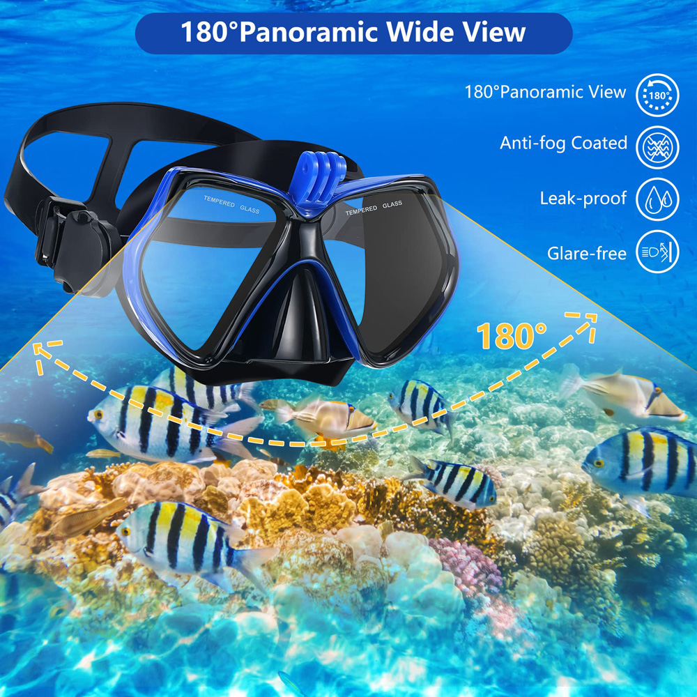 JoyMaySun Professional Underwa - Freediving Mask Set のレビューと価格