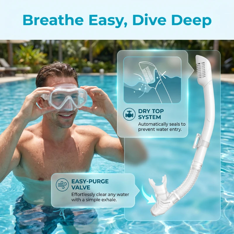 2Pcs Anti-Fog Leak-Proof House - Freediving Mask Set のレビューと価格