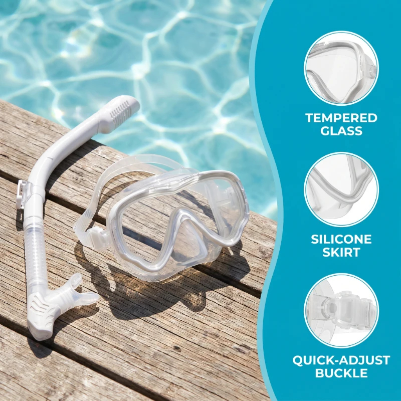 2Pcs Anti-Fog Leak-Proof House - Freediving Mask Set のレビューと価格