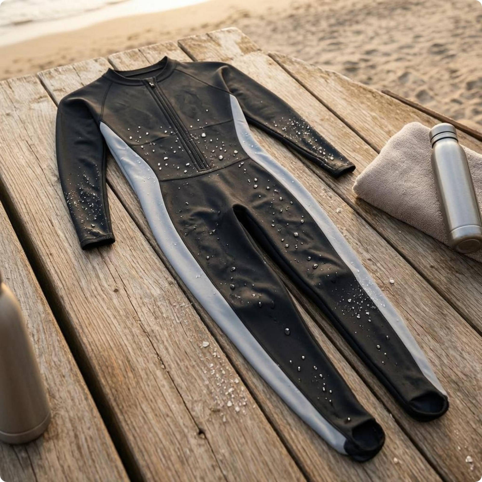 Zip Front Long Sleeve Rash Gua - Aquatic Water Sports のレビューと価格